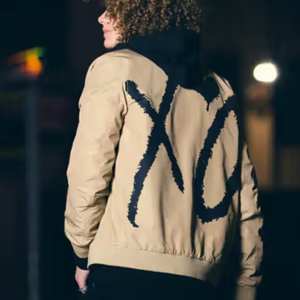 The Weeknd X H&M Bomber Jacket Big XO Logo Size Medium
